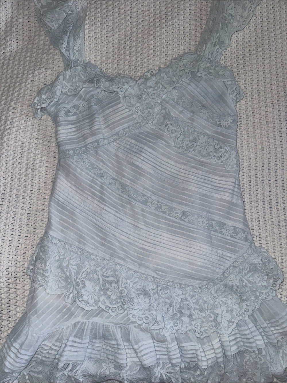 LoveShackFancy Bensley Cotton Mini Dress